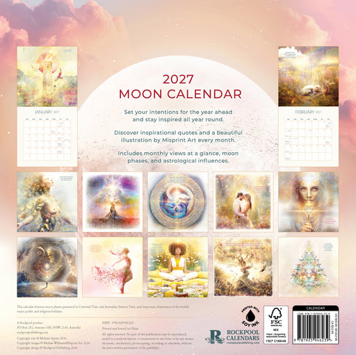 Moon 2027 Square Wall Calendar