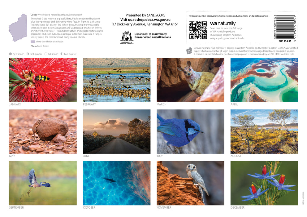 Western Australia by Landscope 2026 Wall Calendar