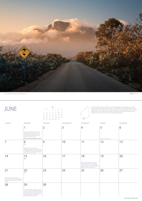 Western Australia by Landscope 2026 Wall Calendar