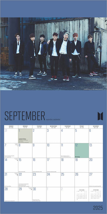 2025 BTS Wall Calendar by  BrownTrout Publishers Inc from Calendar Club