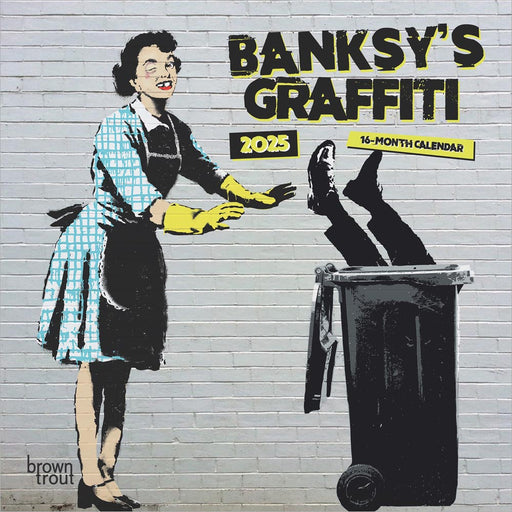 2025 Banksy's Graffiti Mini Wall Calendar by  BrownTrout Publishers Inc from Calendar Club