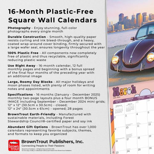 2025 Love Bug Wall Calendar by  BrownTrout Publishers Inc from Calendar Club