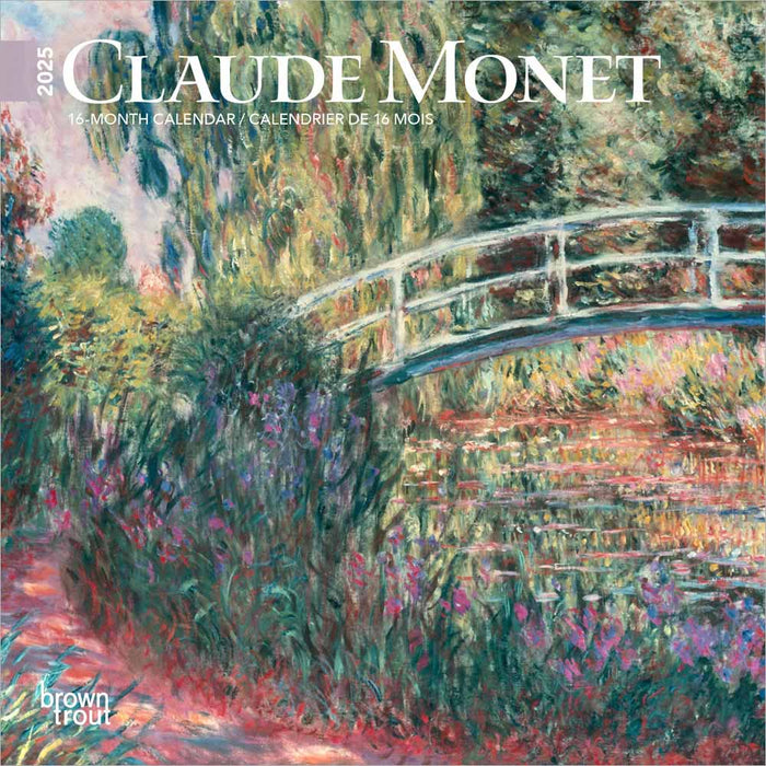 2025 Claude Monet Mini Wall Calendar by  BrownTrout Publishers Inc from Calendar Club