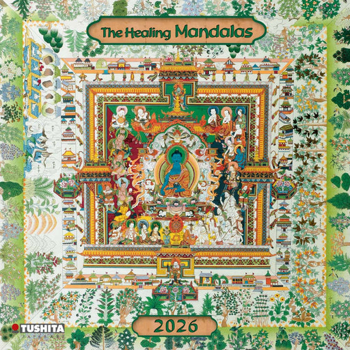 The Healing Mandalas 2026 Square Wall Calendar