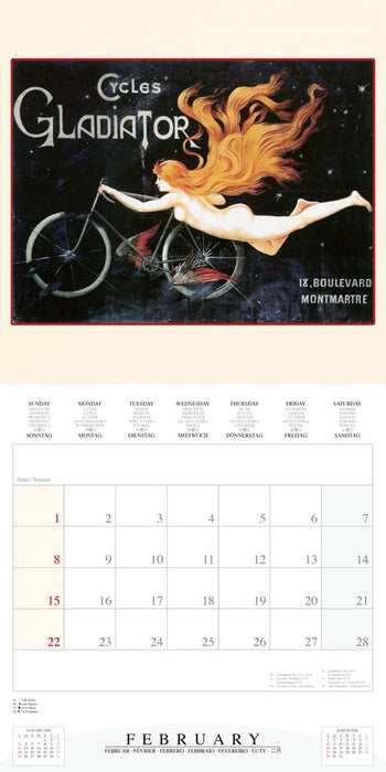 Cycling 2026 Square Wall Calendar