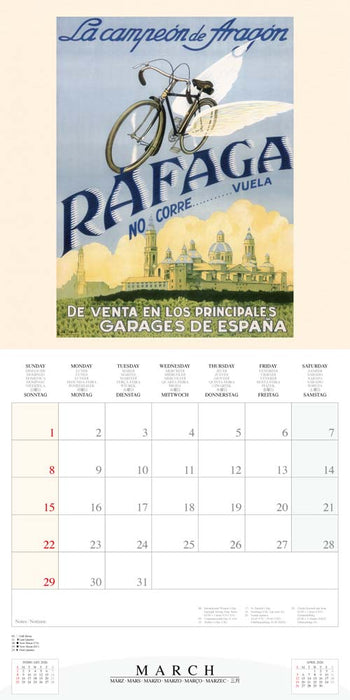 Cycling 2026 Square Wall Calendar