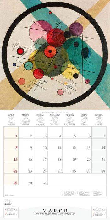 Bauhaus 2026 Square Wall Calendar