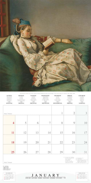 Reading Women 2026 Square Wall Calendar