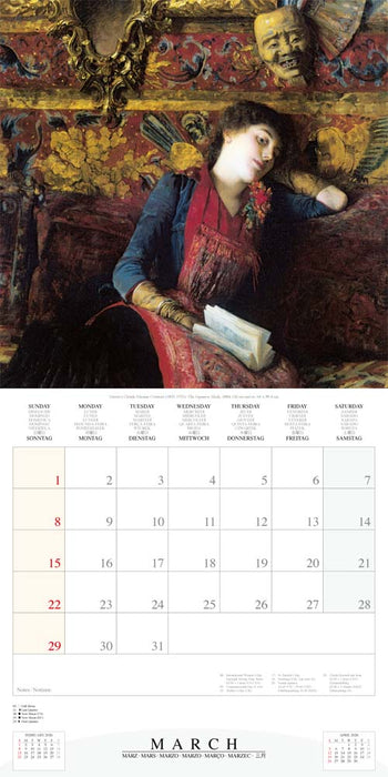 Reading Women 2026 Square Wall Calendar