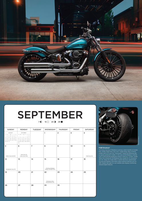 Harley Davidson 2027 Large Wall Calendar