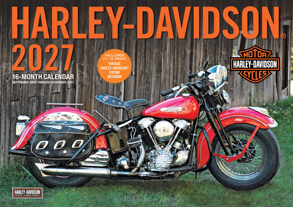 Harley Davidson 2027 Large Wall Calendar