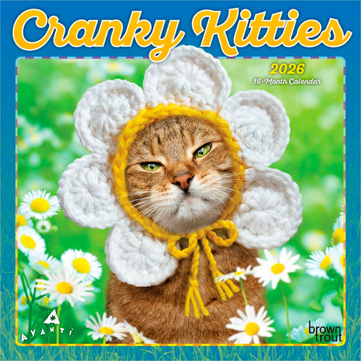 Avanti Cranky Kitties 2026 Mini Wall Calendar