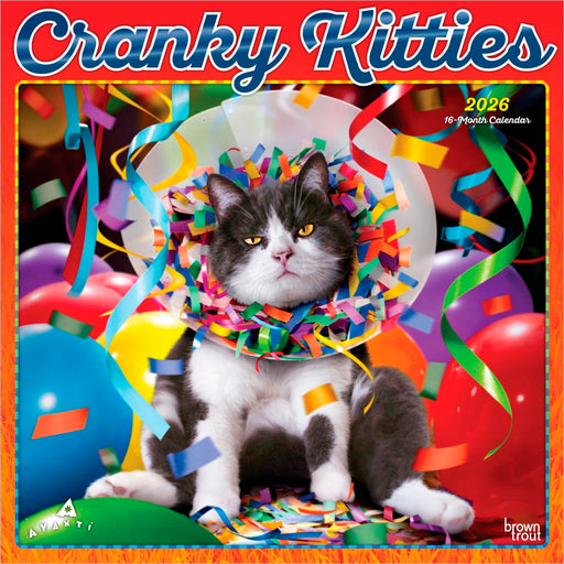 Avanti Cranky Kitties 2026 Square Wall Calendar