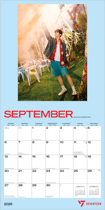 Seventeen 2026 Square Wall Calendar