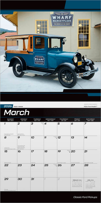 Classic Ford Pickups 2026 Square Wall Calendar (Online Exclusive)