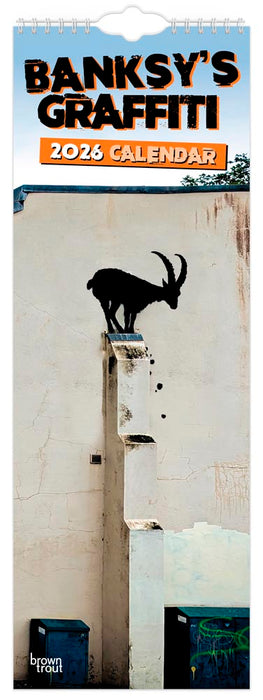 Banksy's Graffiti 2026 Slimline Wall Calendar