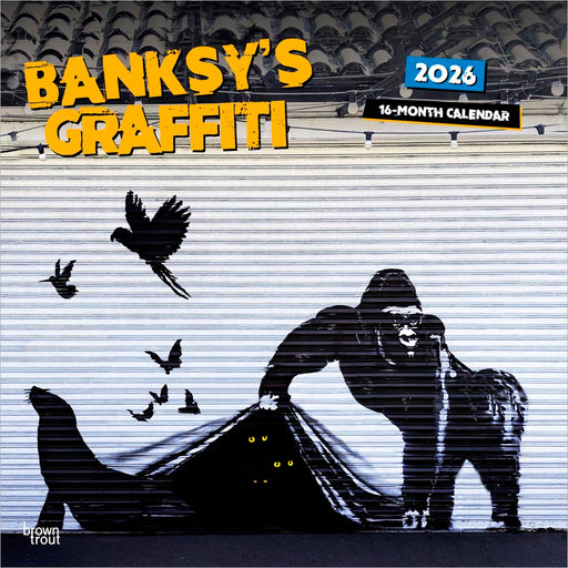 Banksy's Graffiti 2026 Square Wall Calendar