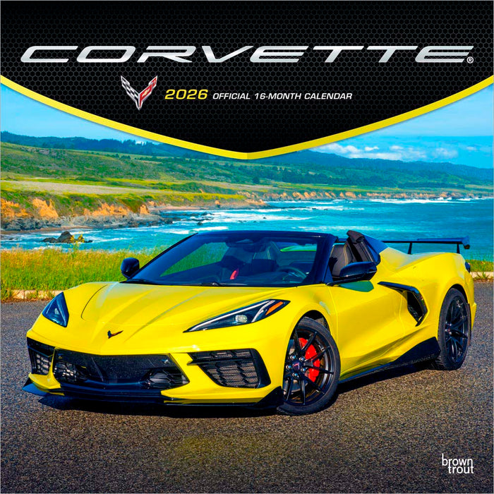 Corvette 2026 Square Wall Calendar