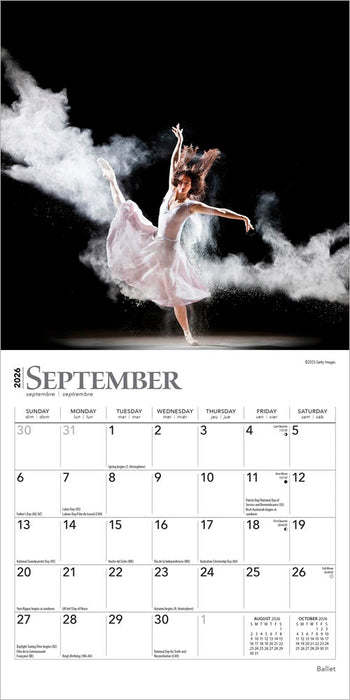Ballet 2026 Mini Wall Calendar