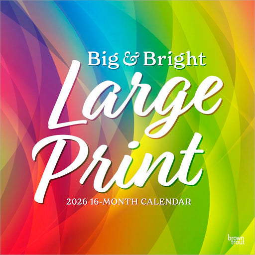 Big and Bright Large Print 2026 Square Wall Calendar