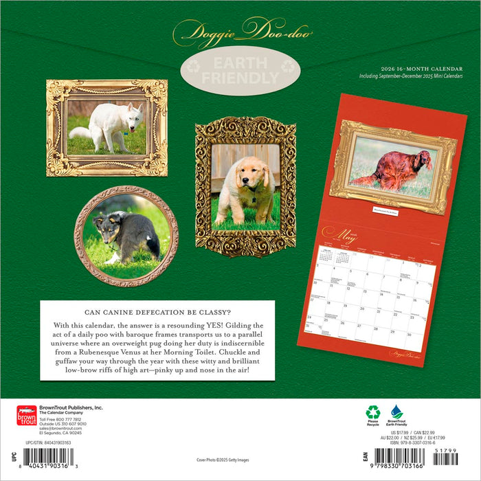Doggie Doo Doo 2026 Square Wall Calendar