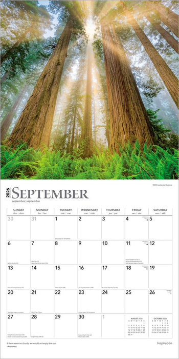 Inspiration 2026 Square Wall Calendar