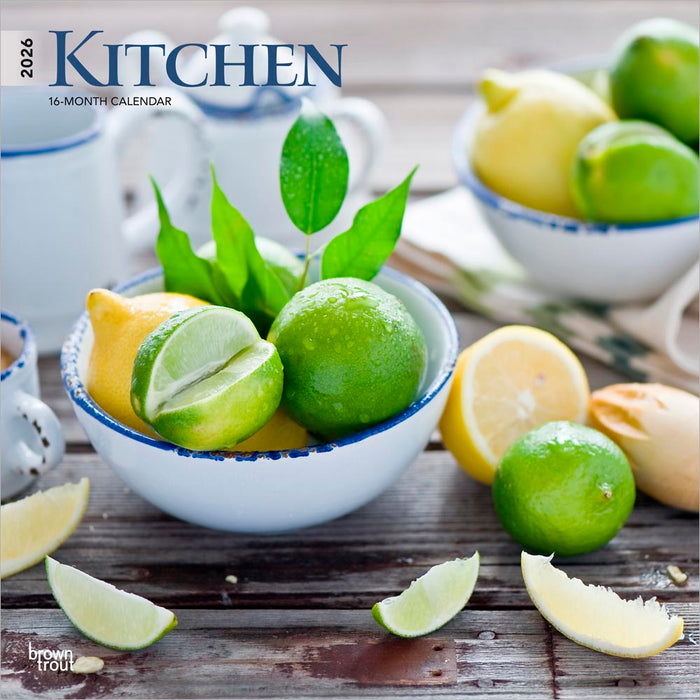 Kitchen 2026 Square Wall Calendar