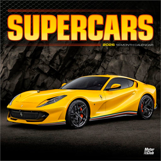 Supercars 2026 Square Wall Calendar