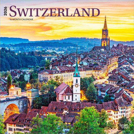 Switzerland 2026 Square Wall Calendar