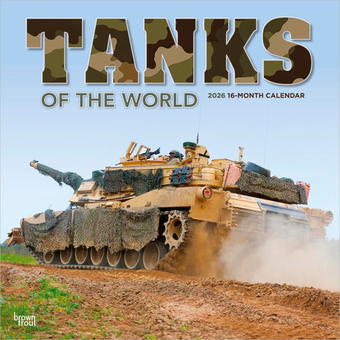 Tanks of the World 2026 Square Wall Calendar (Online Exclusive)