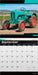 Tractors 2026 Square Wall Calendar