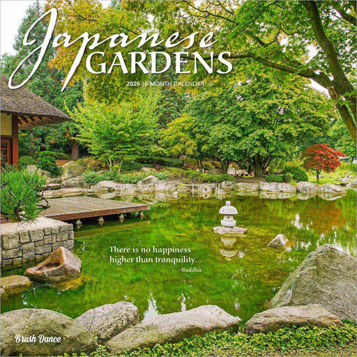 Japanese Gardens 2026 Square Wall Calendar