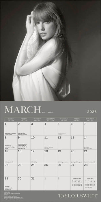 Taylor Swift 2026 Mini Wall Calendar