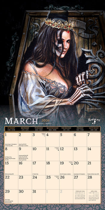 Alchemy Witches 2026 Mini Wall Calendar