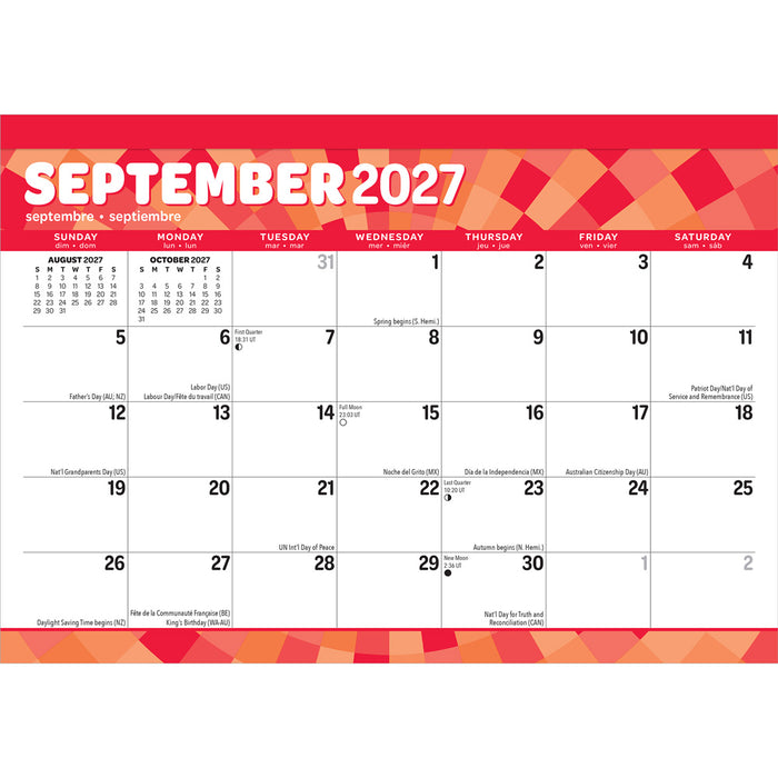 Large Print 2027 Desk Pad