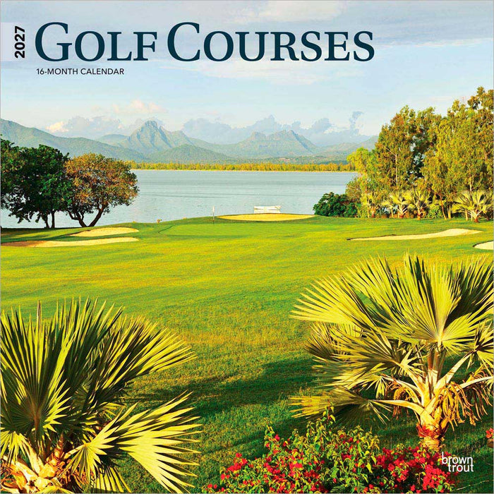 Golf Courses 2027 Square Wall Calendar