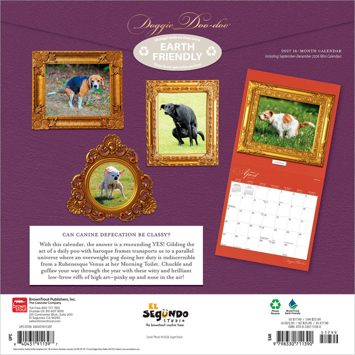 Doggie Doo Doo 2027 Square Wall Calendar