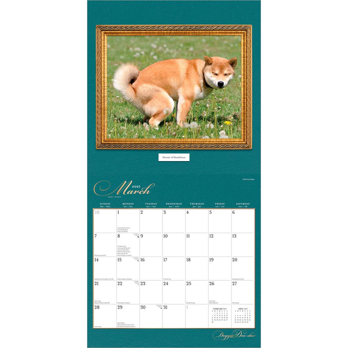 Doggie Doo Doo 2027 Square Wall Calendar