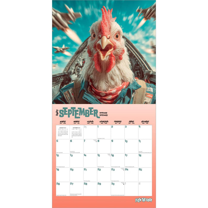 Flew the Coop 2027 Square Wall Calendar