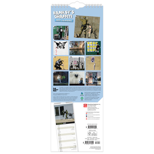 Banksy s Graffiti 2027 Slimline Wall Calendar