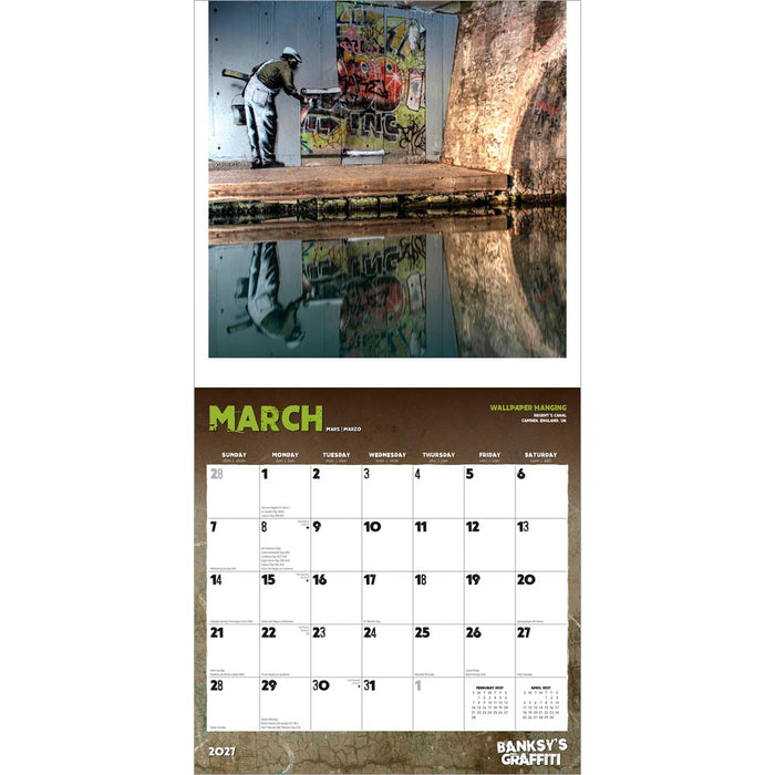Banksy s Graffiti 2027 Square Wall Calendar