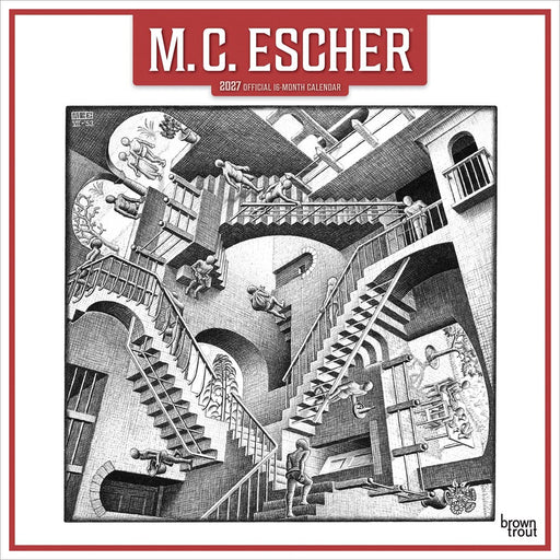 M C Escher 2027 Square Wall Calendar