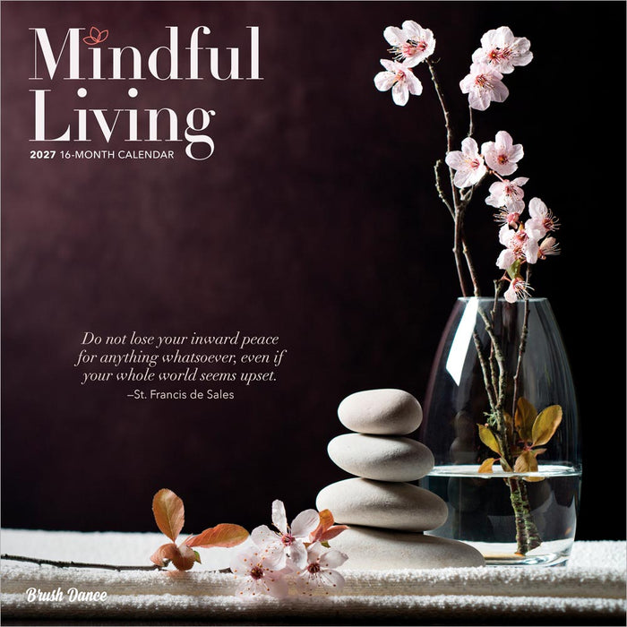 Mindful Living 2027 Square Wall Calendar