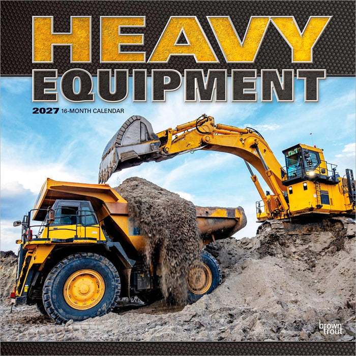 Heavy Equipment 2027 Square Wall Calendar