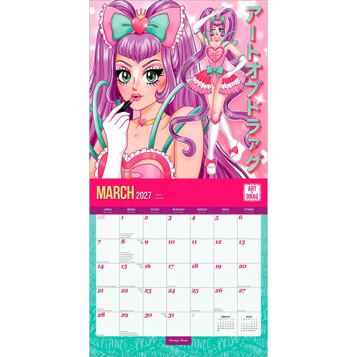 Art of Drag 2027 Square Wall Calendar