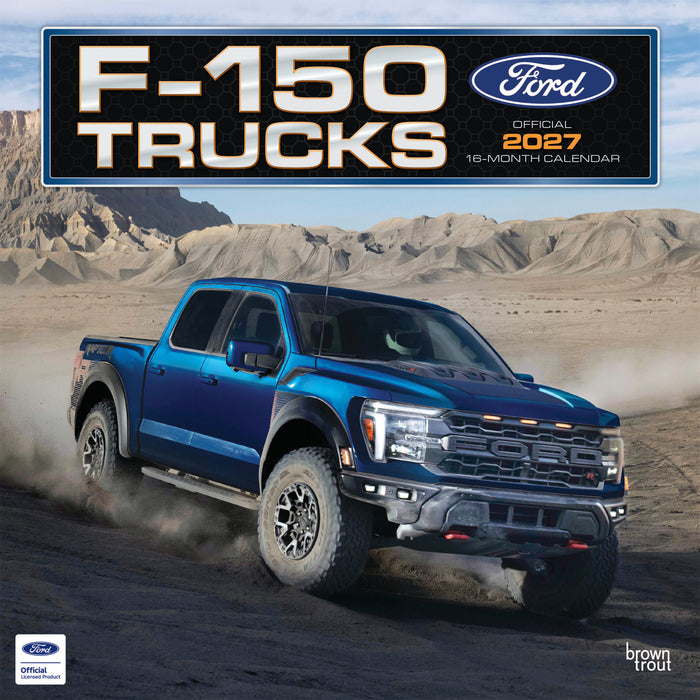 Ford F150 Trucks 2027 Square Wall Calendar