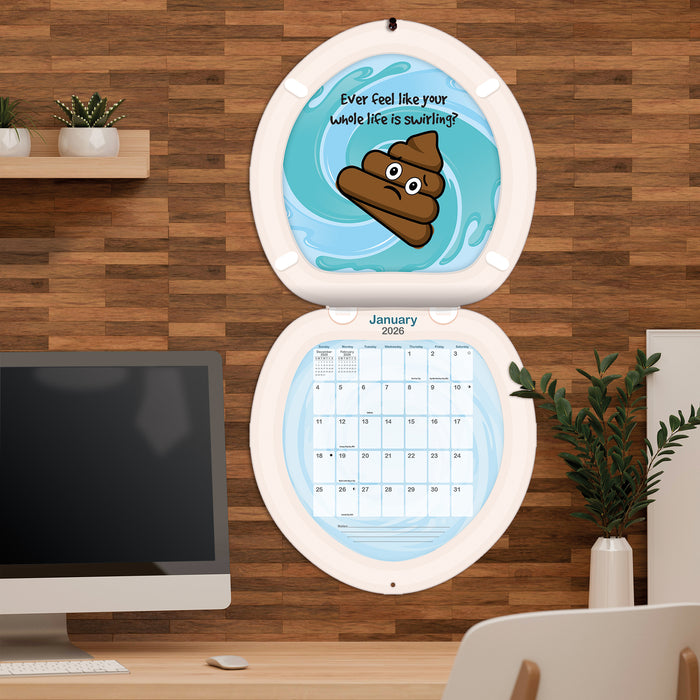 Poo Happens 2026 Wall Calendar