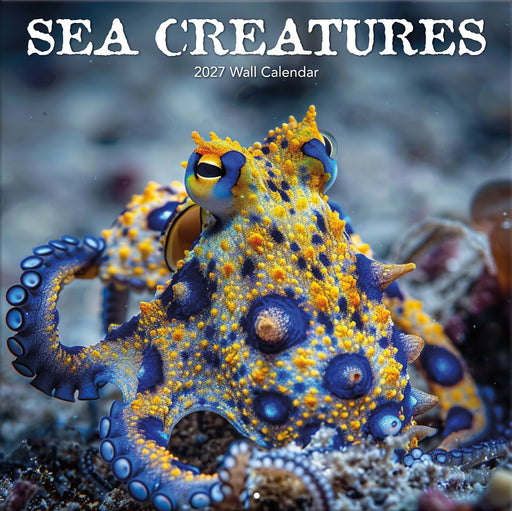Sea Creatures 2027 Square Wall Calendar
