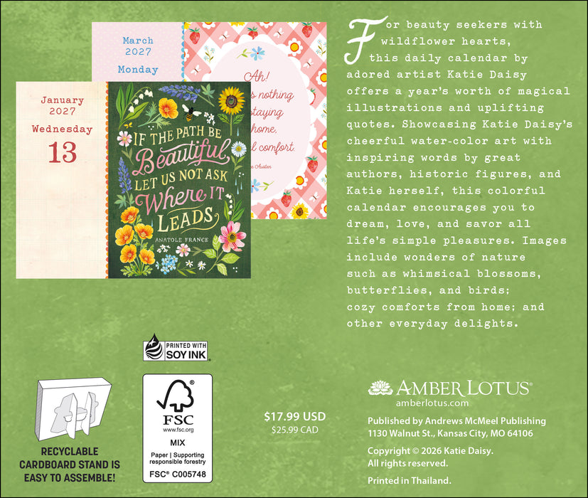 Katie Daisy 2027 Page-A-Day Calendar