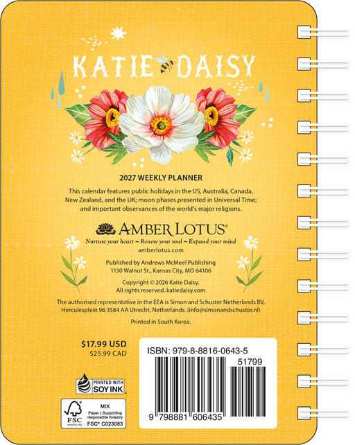 Katie Daisy 2027 Weekly Diary